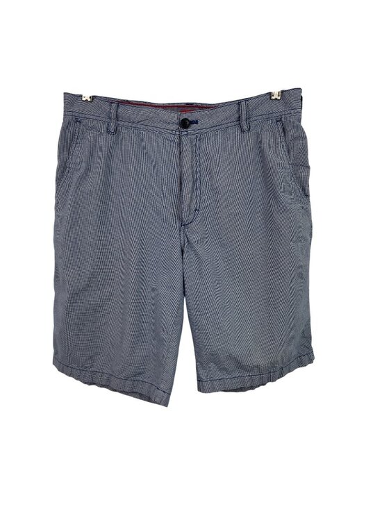 IZOD Other - IZOD Blue/White Houndstooth Print Chino Shorts Mens Size 33